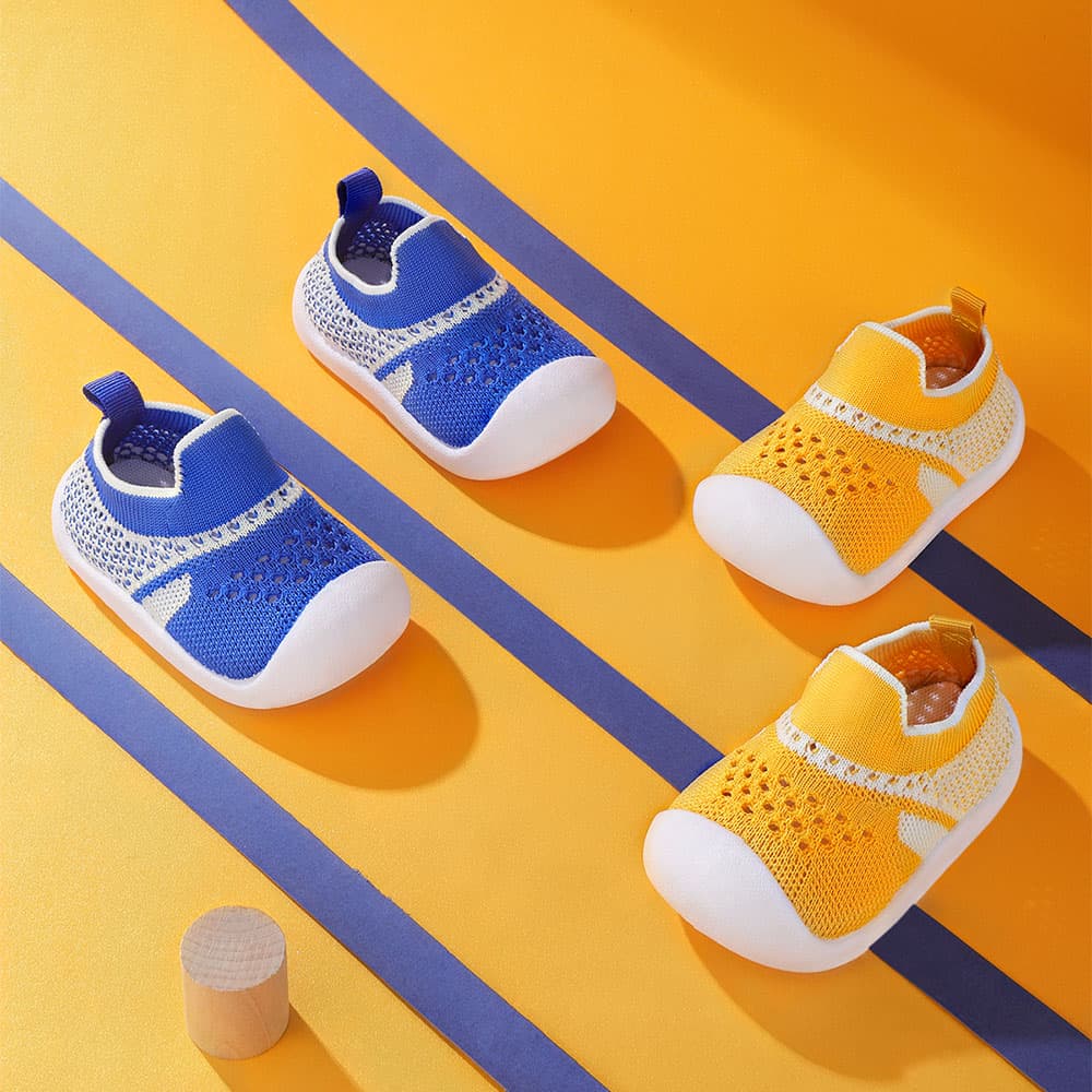GentleStride Non-Slip Toddler Sock-Shoes Grey | Breathable Baby Footwear