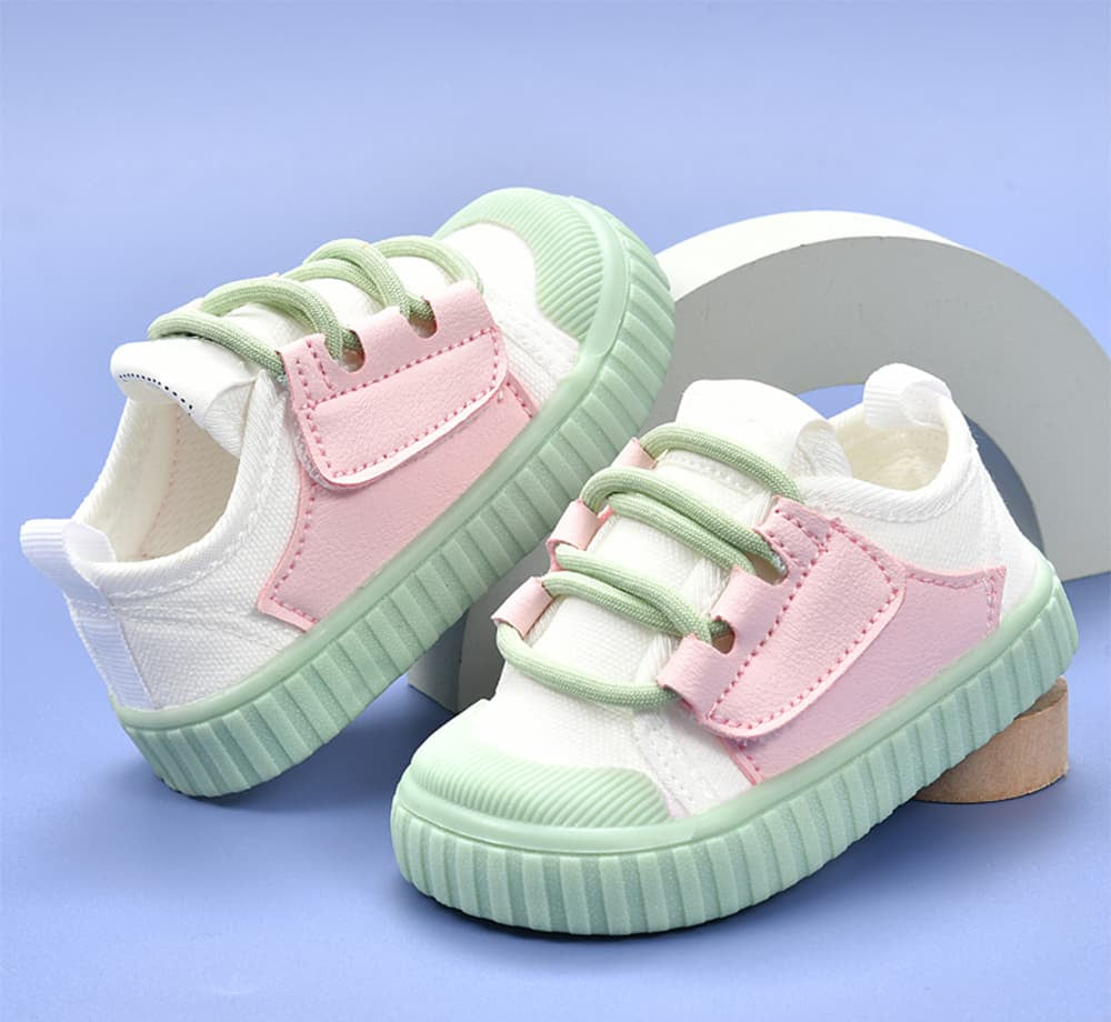 GentleStride Toe-Cap Baby Sneakers | Breathable Soft Sole First Walking Shoes