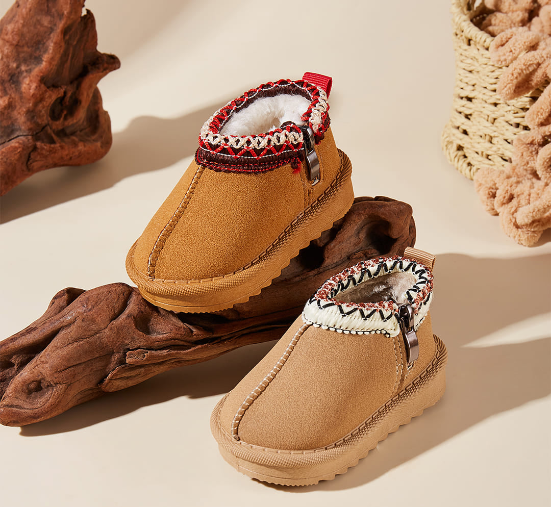 WhisperWalk Fur-Trim Toddler Winter Boots | Cosy Non-Slip Footwear
