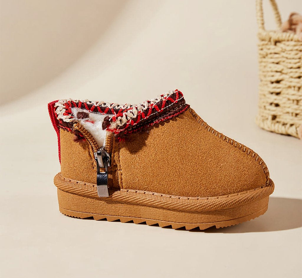 WhisperWalk Fur-Trim Toddler Winter Boots | Cosy Non-Slip Footwear