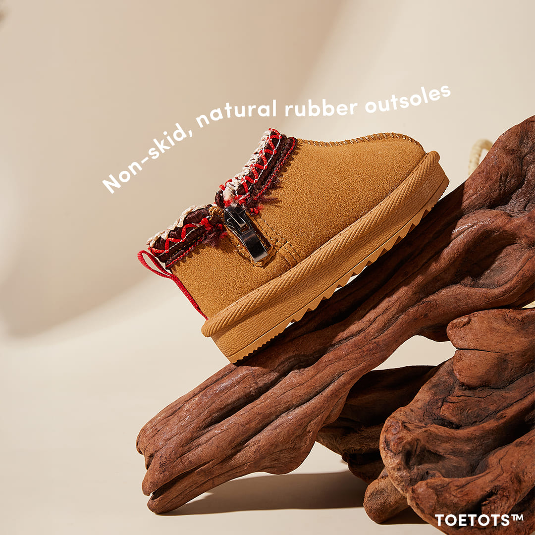 Snowy Meadow Toddler Boots Grey | Cozy Non-Slip Winter Footwear