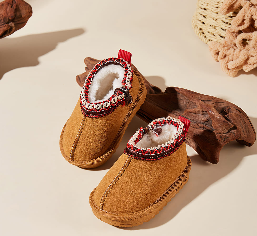 WhisperWalk Fur-Trim Toddler Winter Boots | Cosy Non-Slip Footwear