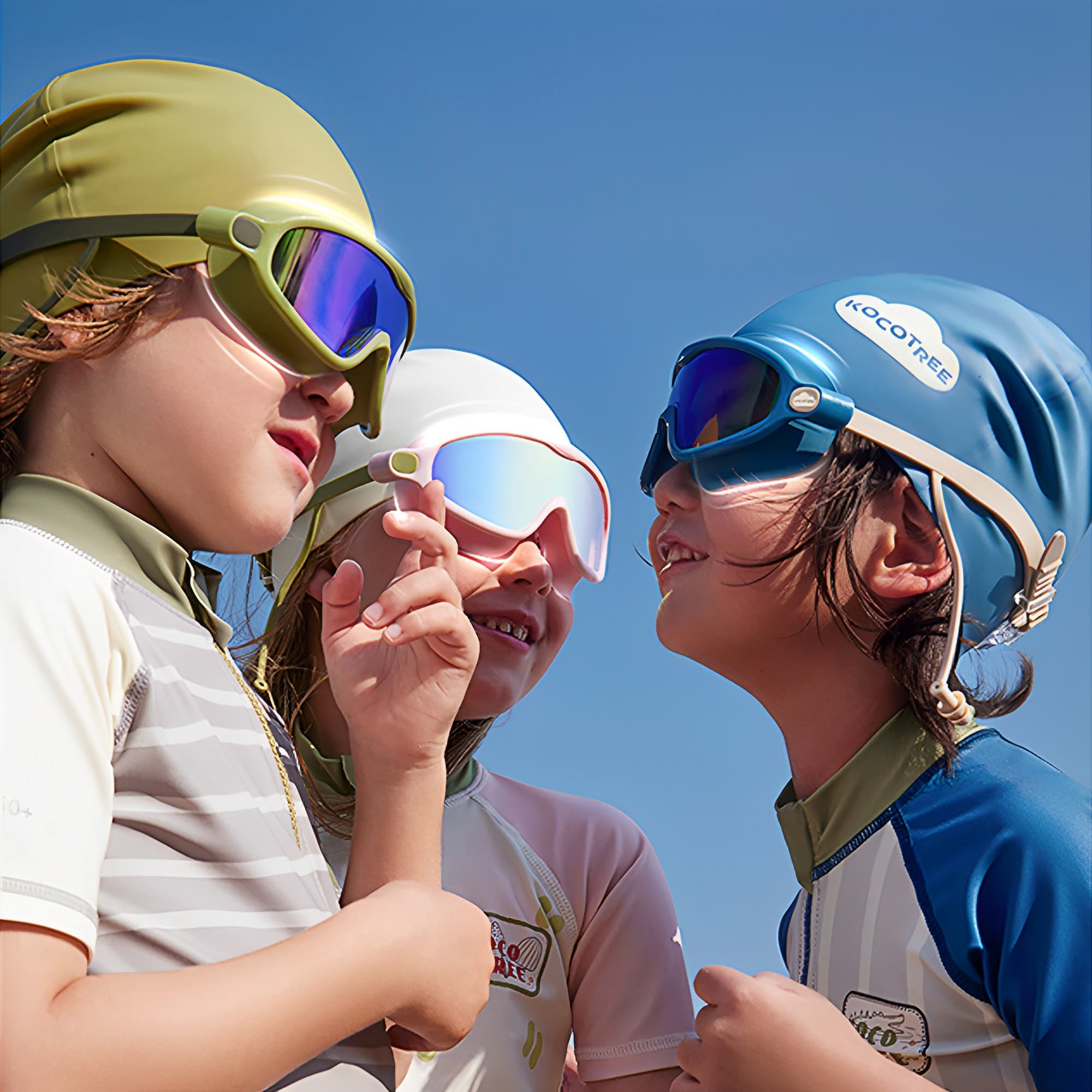 Ocean Breeze Swim Goggles Blue | Comfortable Non-Slip Kids Eyewear