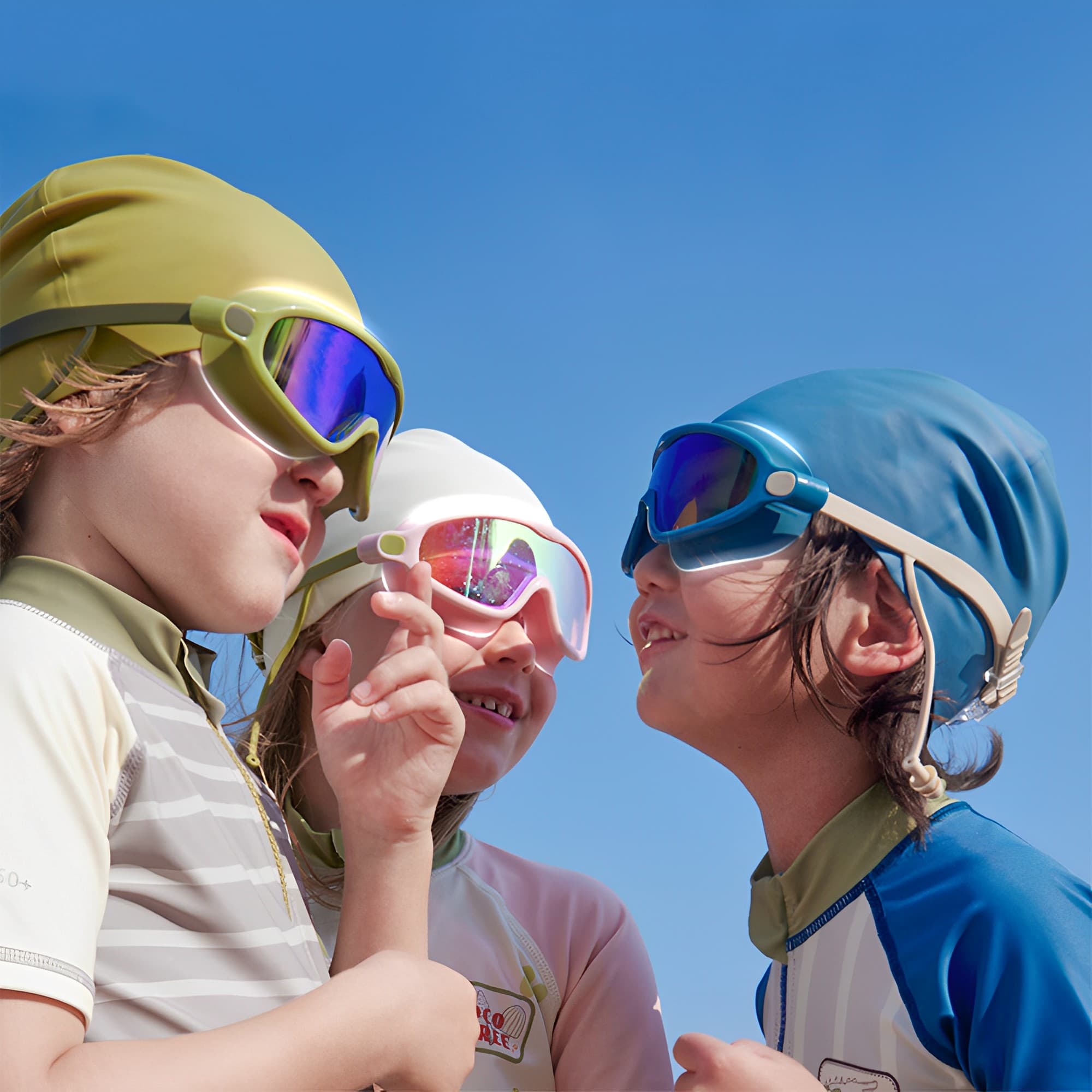 Ocean Breeze Swim Goggles Blue | Comfortable Non-Slip Kids Eyewear