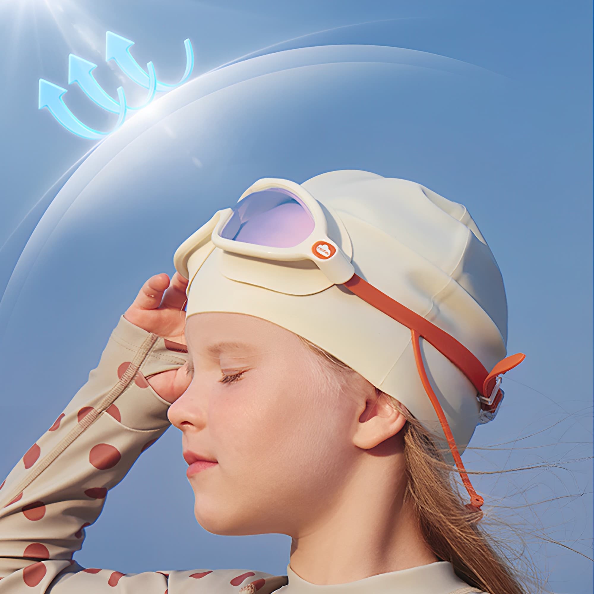 Ocean Breeze Swim Goggles Blue | Comfortable Non-Slip Kids Eyewear