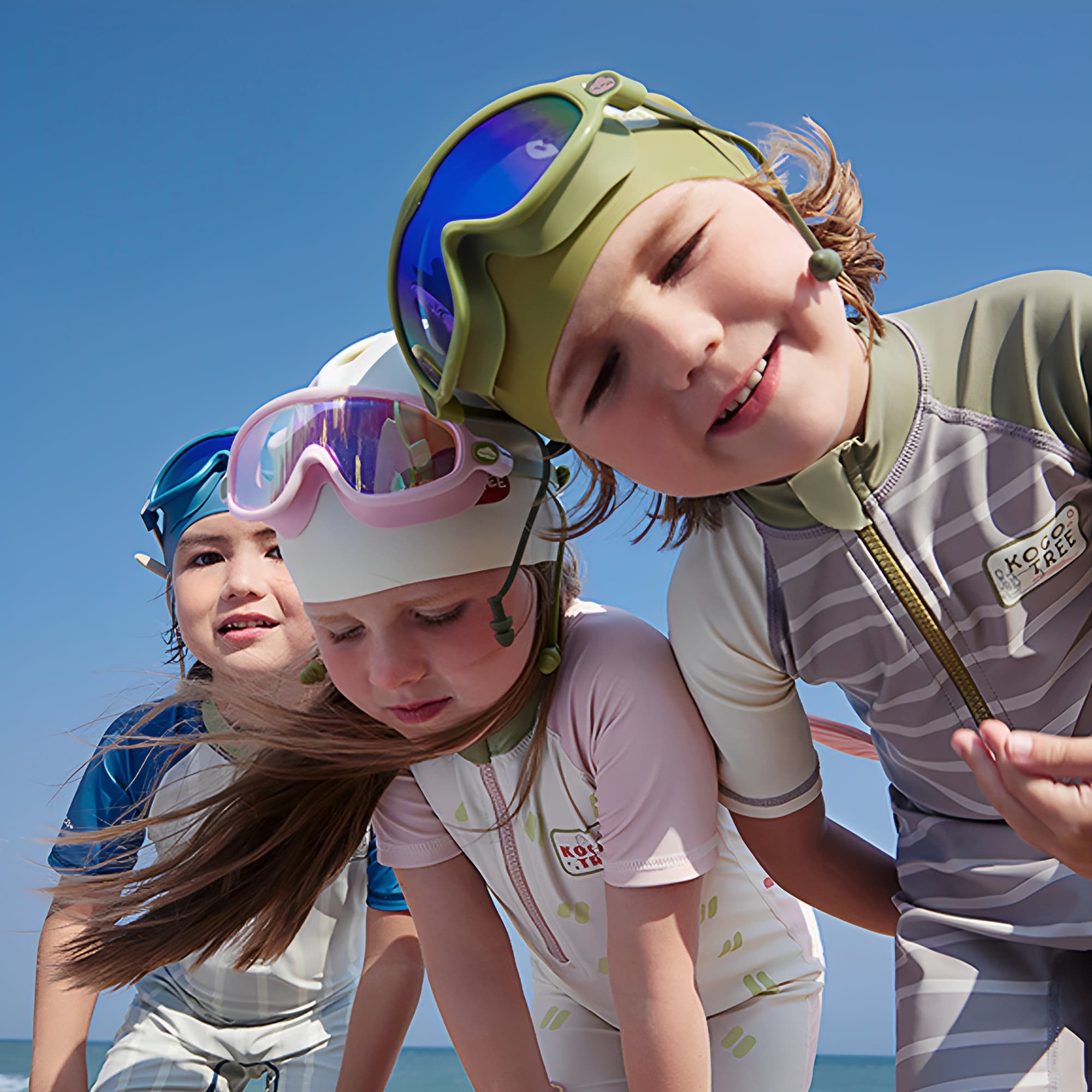 Ocean Breeze Swim Goggles Blue | Comfortable Non-Slip Kids Eyewear