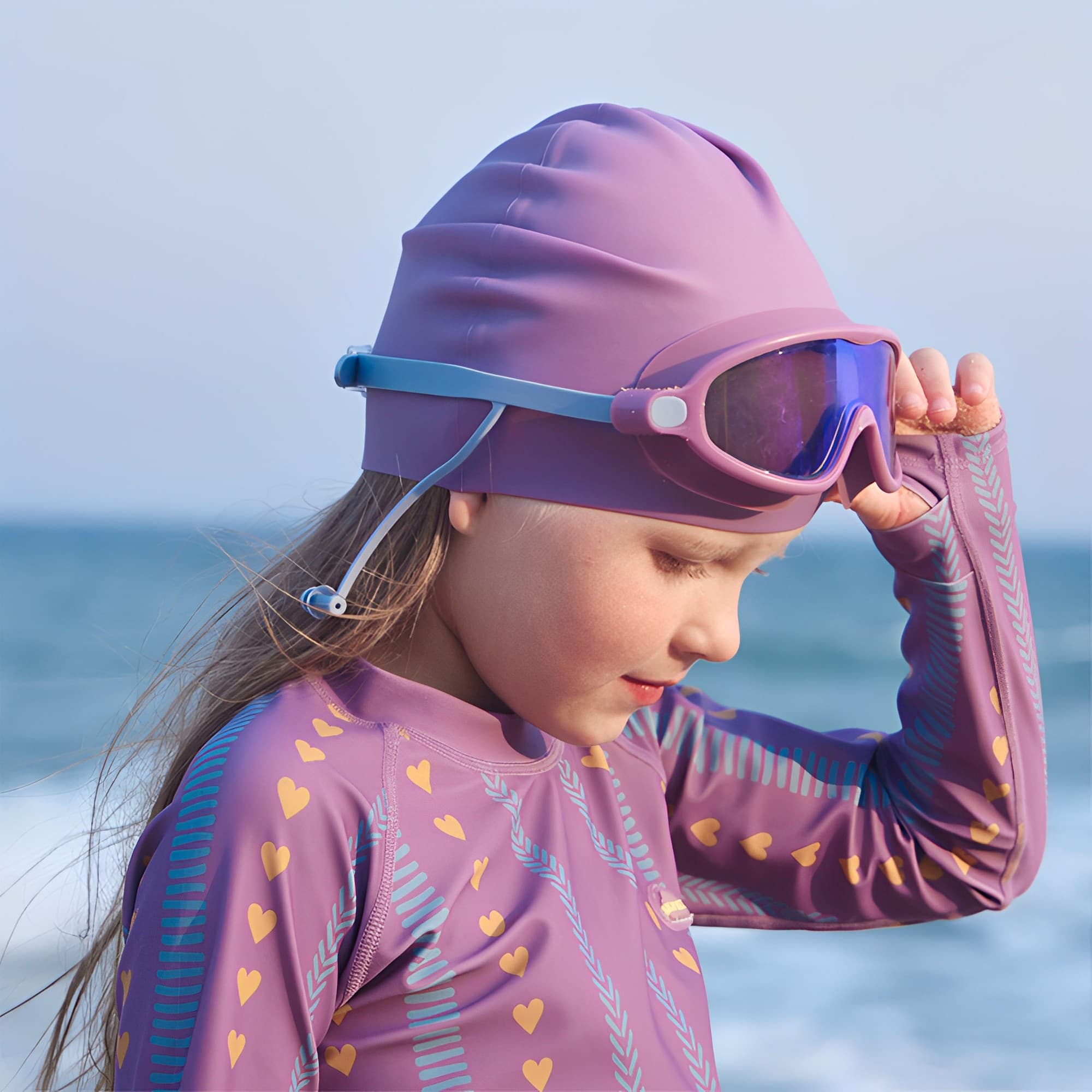 Ocean Breeze Swim Goggles Blue | Comfortable Non-Slip Kids Eyewear