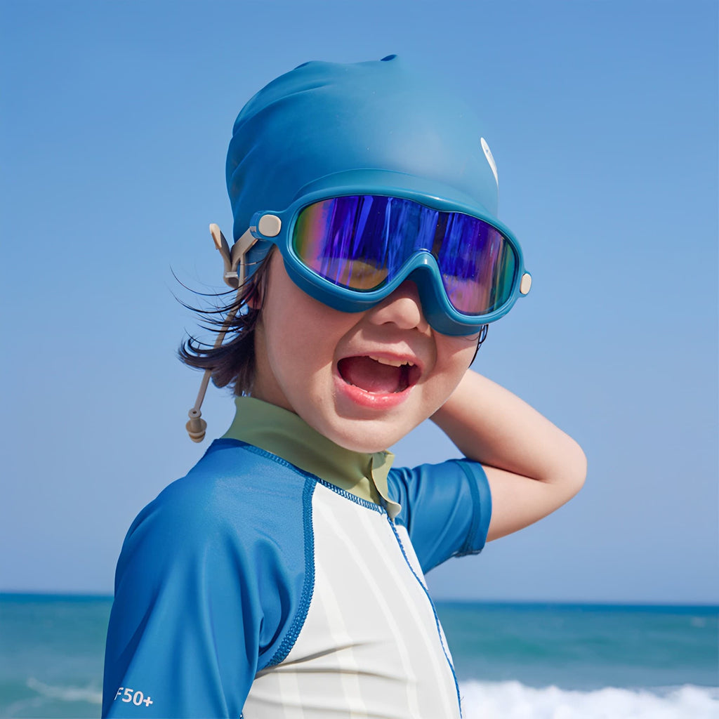 Ocean Breeze Swim Goggles Blue | Comfortable Non-Slip Kids Eyewear