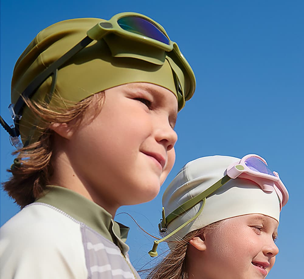 OceanWave Swim Cap | Breathable Water Cap for Toddlers