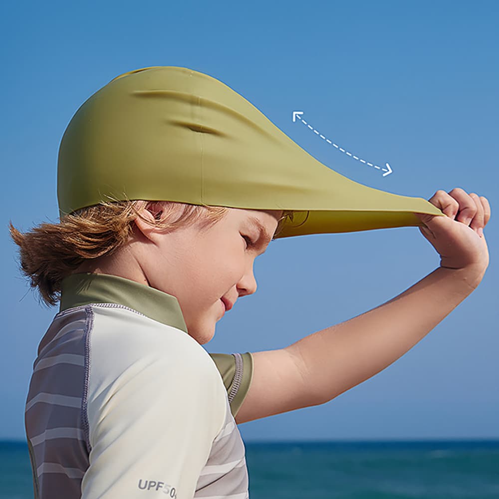 Ocean Breeze Swim Cap Aqua | Lightweight & Comfortable Baby Swimwear