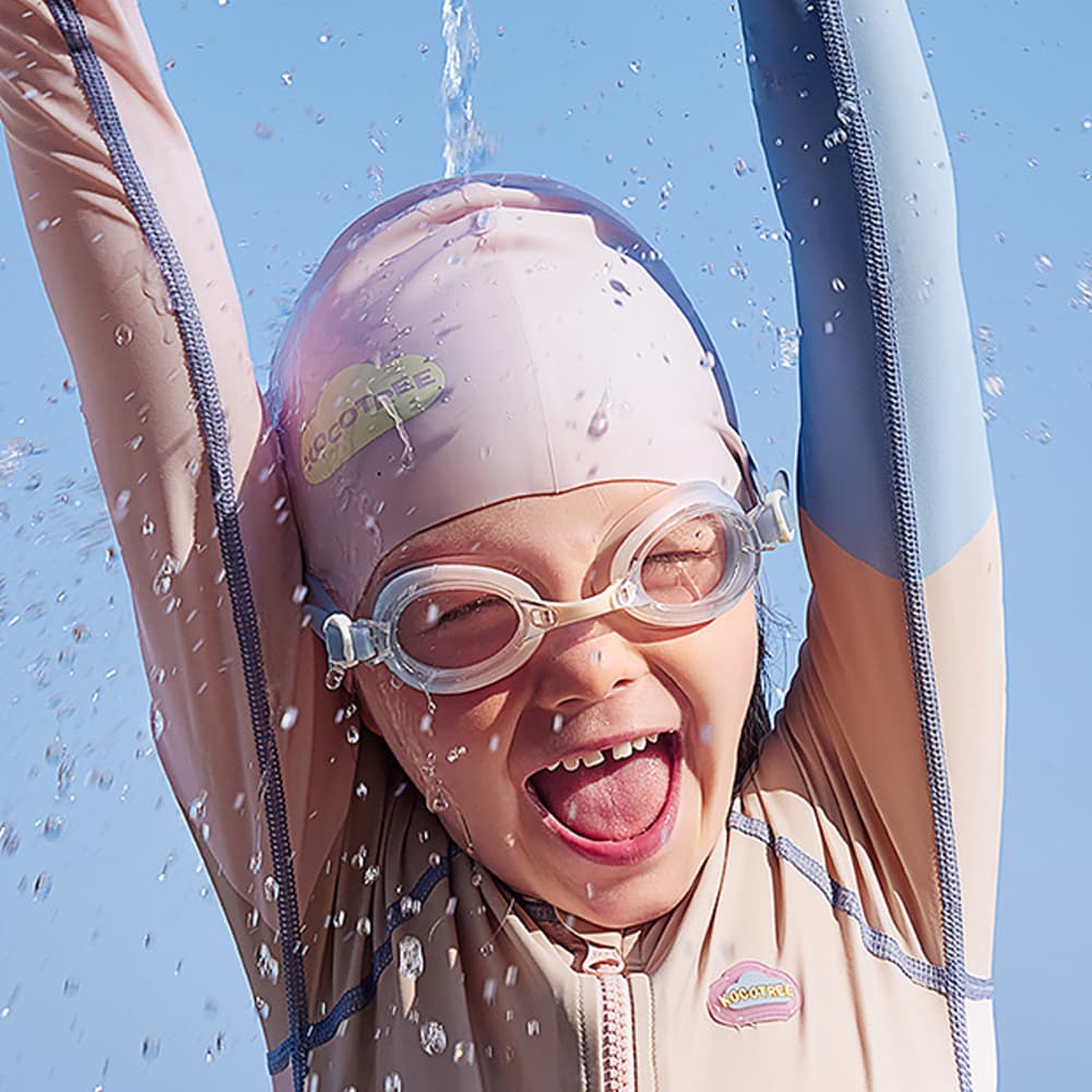 Ocean Breeze Swim Cap Aqua | Lightweight & Comfortable Baby Swimwear