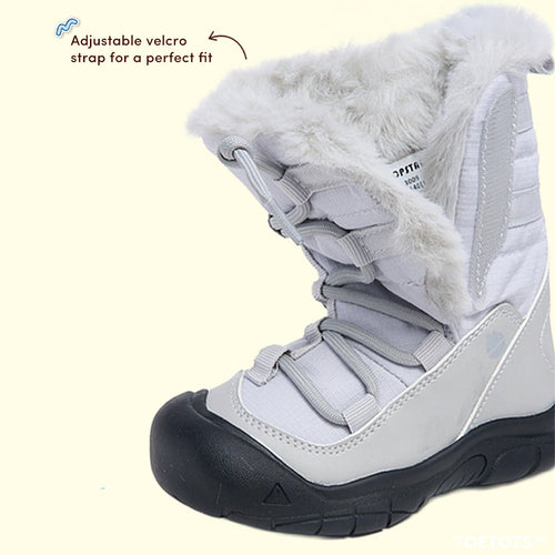 Frosty Meadow Kids Snow Boots Navy | Cozy Non-Slip Winter Footwear