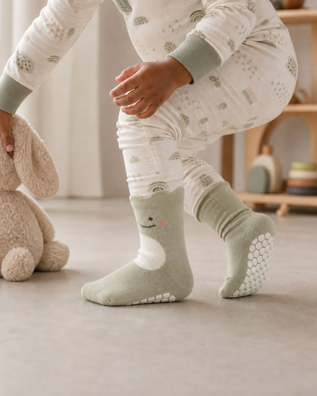 GentleGrip Toddler Socks | Non-Slip Soft Cotton Footwear