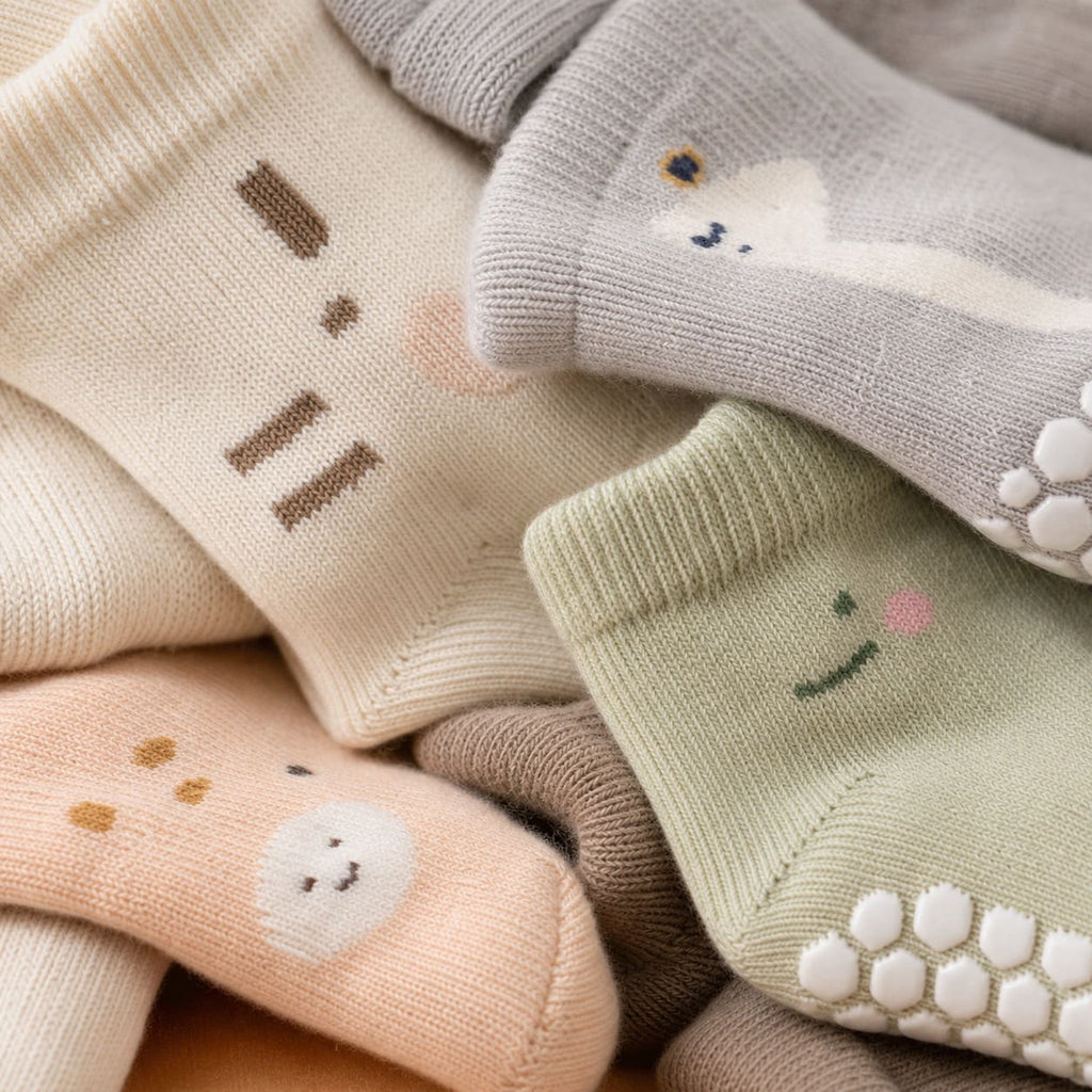 GentleGrip Toddler Socks | Non-Slip Soft Cotton Footwear