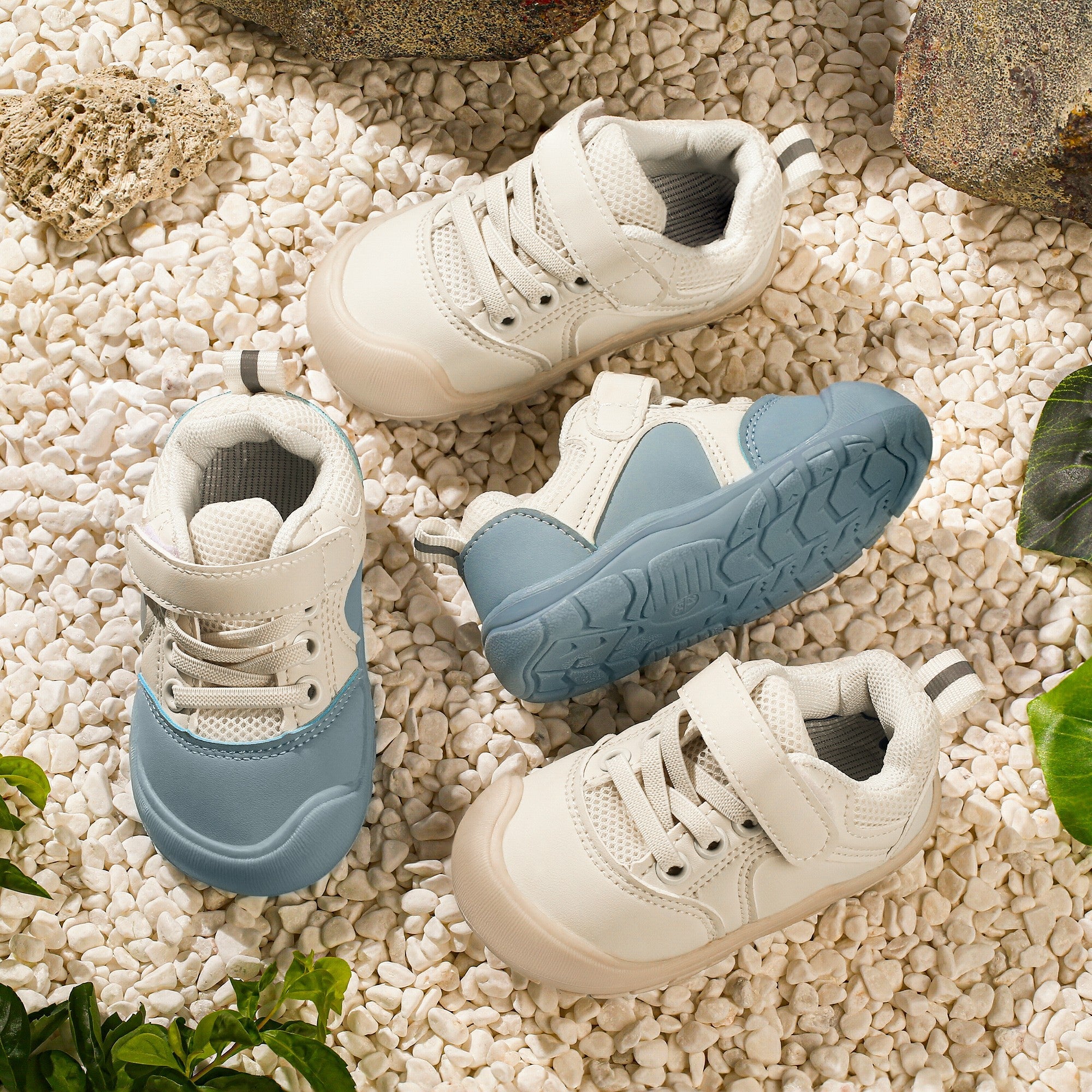 Starlit Stride Baby Sneakers White | Breathable Soft Sole First Walking Shoes