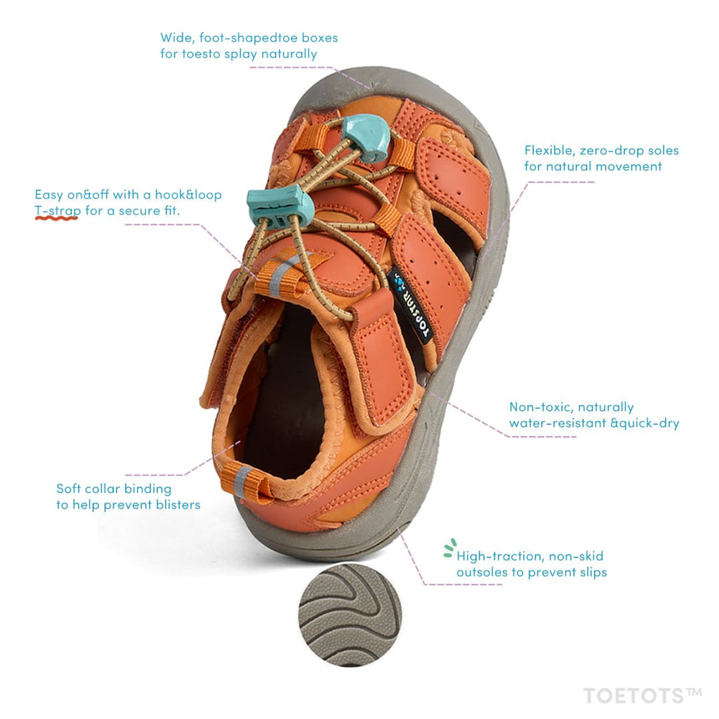 Seaside Breeze Toddler Sandals Aqua | Lightweight Non-Slip Shoes