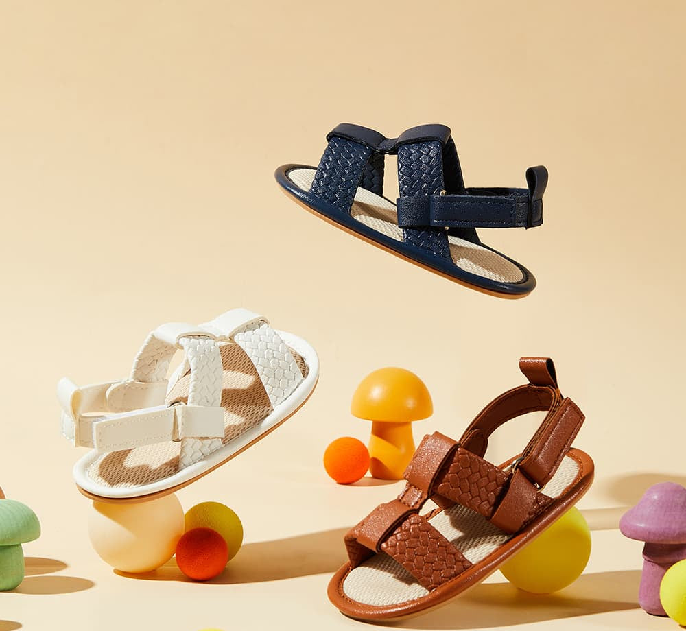 WhisperWalk Toddler Strap Sandals | Lightweight Non-Slip Shoes