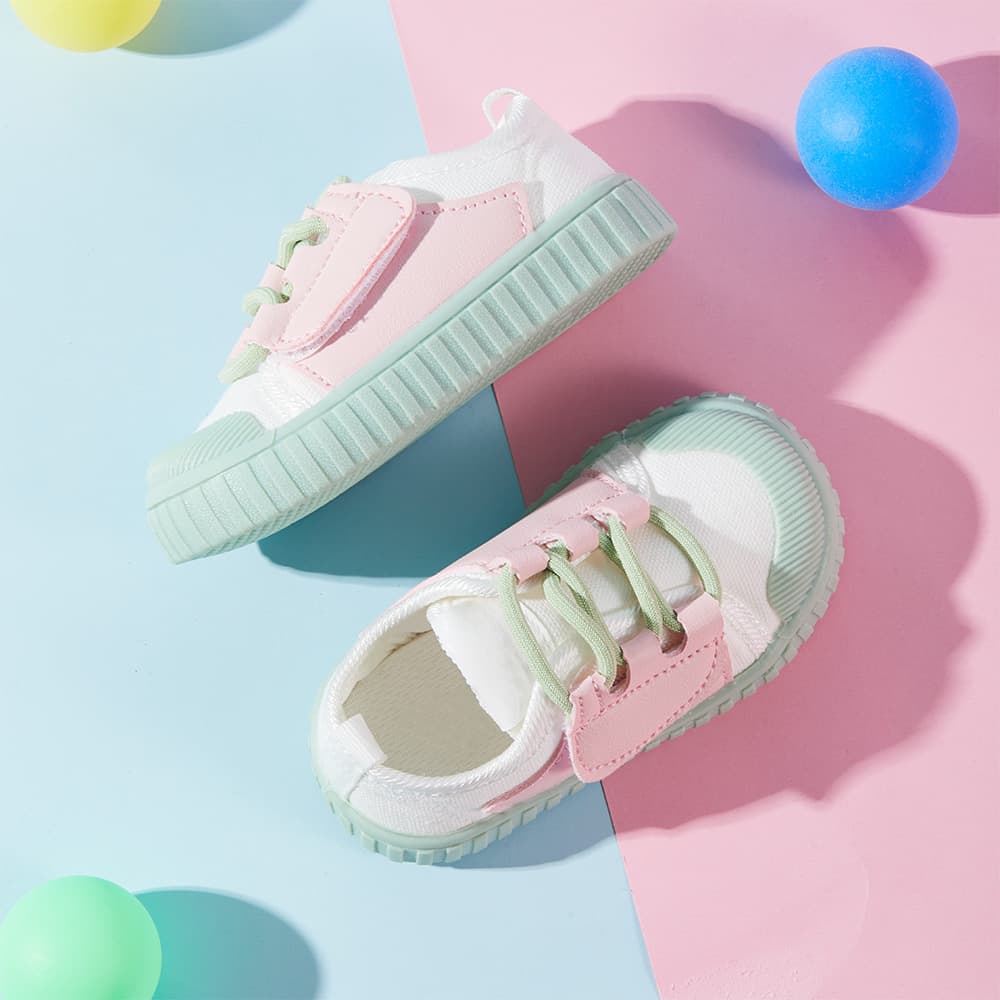 GentleStride Baby Sneakers Grey | Lightweight Non-Slip First Walking Shoes