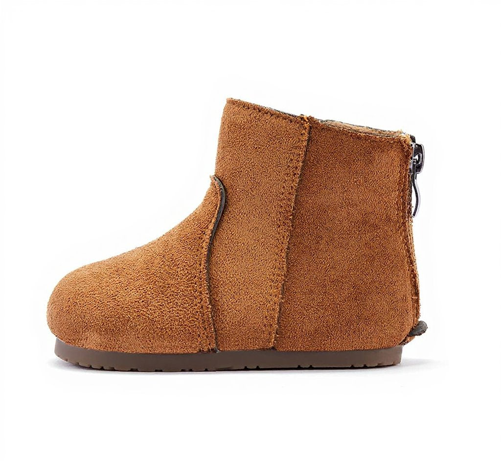 Frosty Paws Toddler Suede Winter Boots | Cosy Non-Slip Footwear