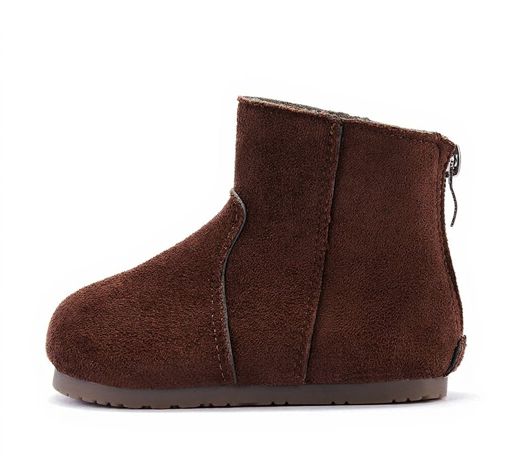 Frosty Paws Toddler Suede Winter Boots | Cosy Non-Slip Footwear