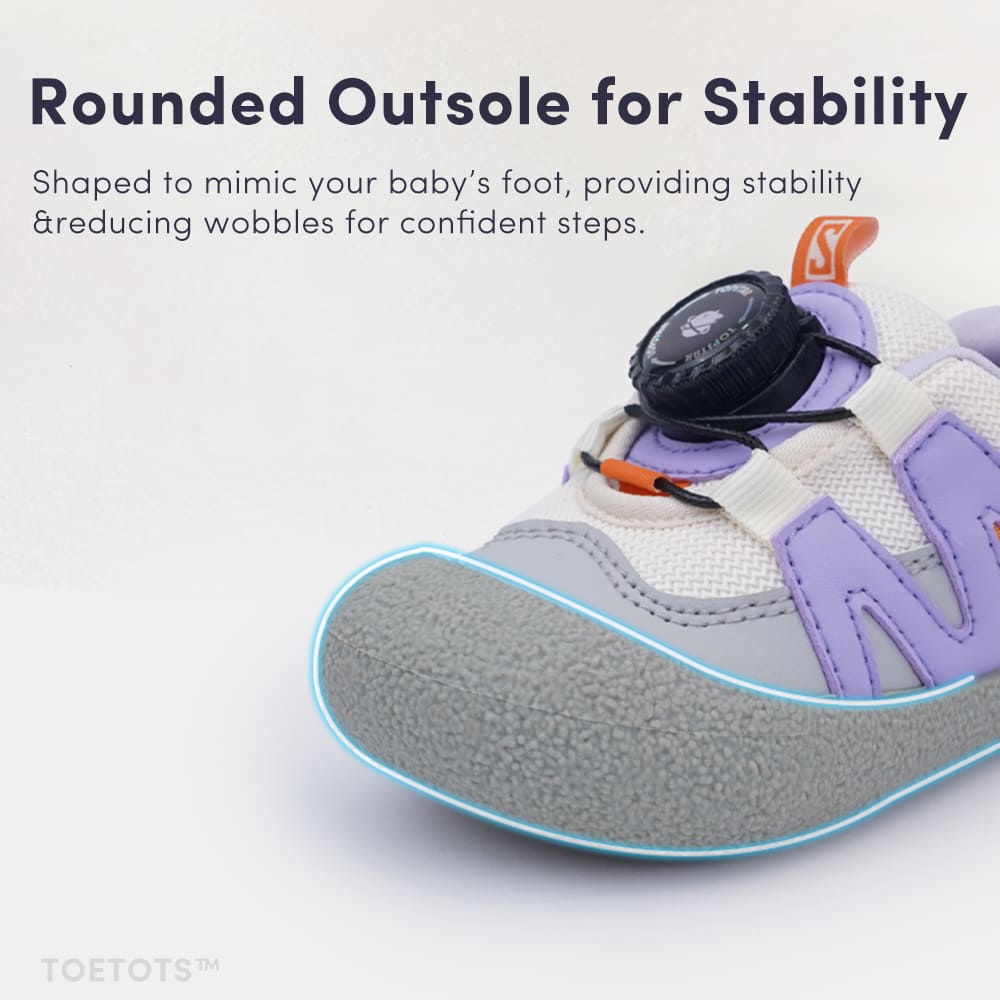 GentleStride Toddler Sneakers Grey | Lightweight Non-Slip Baby Shoes