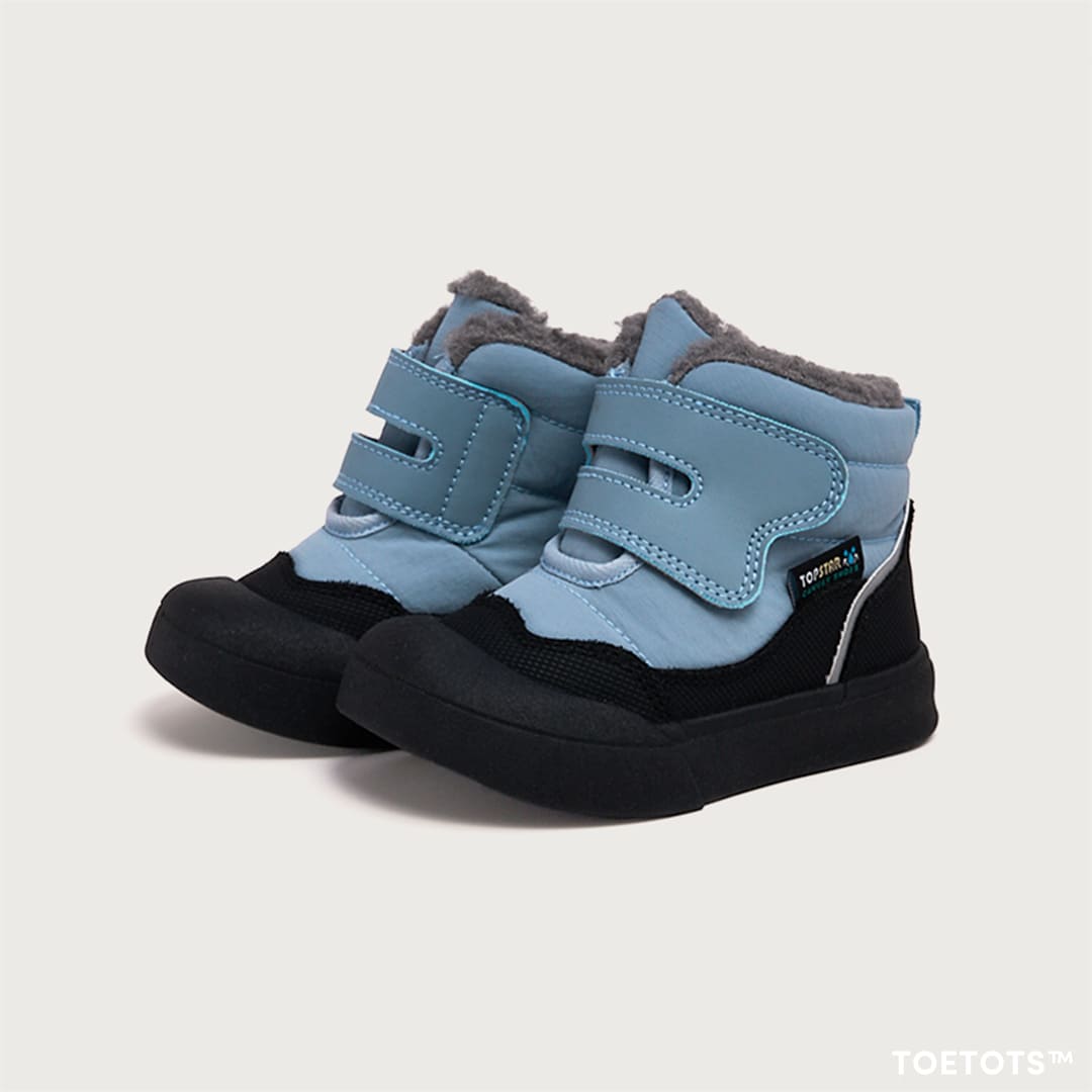 Trekka Cozy Toddler Winter Boots Grey | Non-Slip Soft Sole Shoes