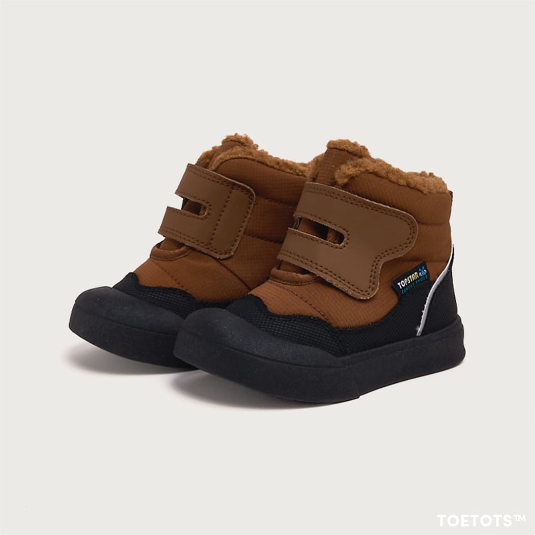 Trekka Cozy Toddler Winter Boots Grey | Non-Slip Soft Sole Shoes