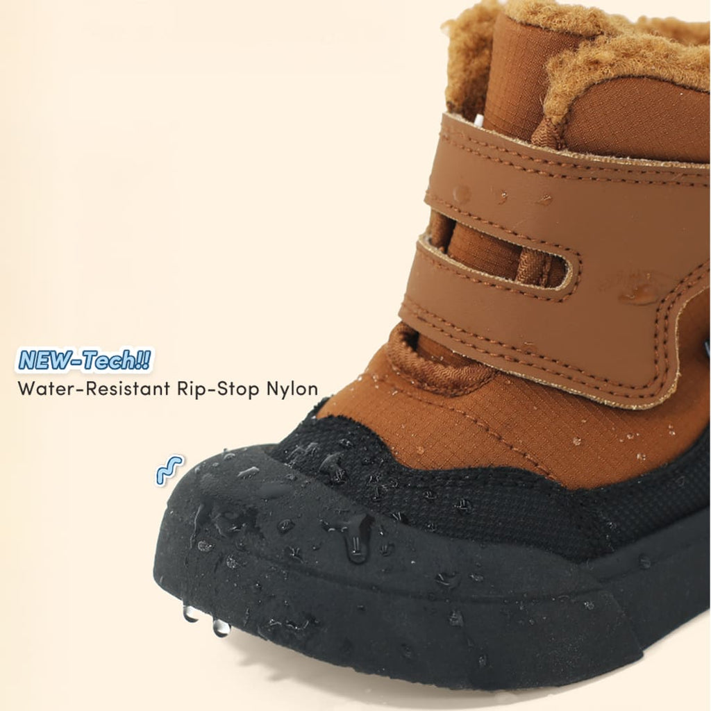 Trekka Cozy Toddler Winter Boots Grey | Non-Slip Soft Sole Shoes