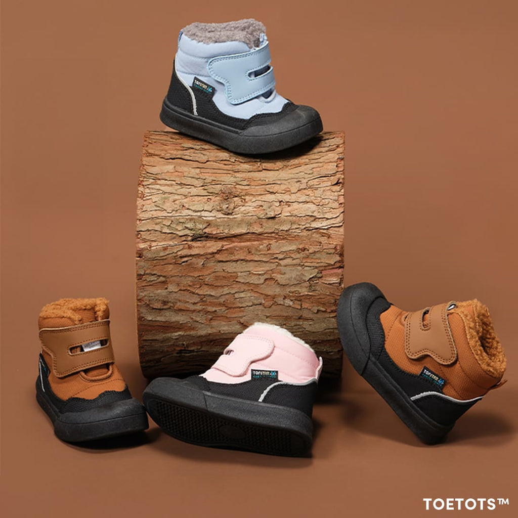 Trekka Cozy Toddler Winter Boots Grey | Non-Slip Soft Sole Shoes