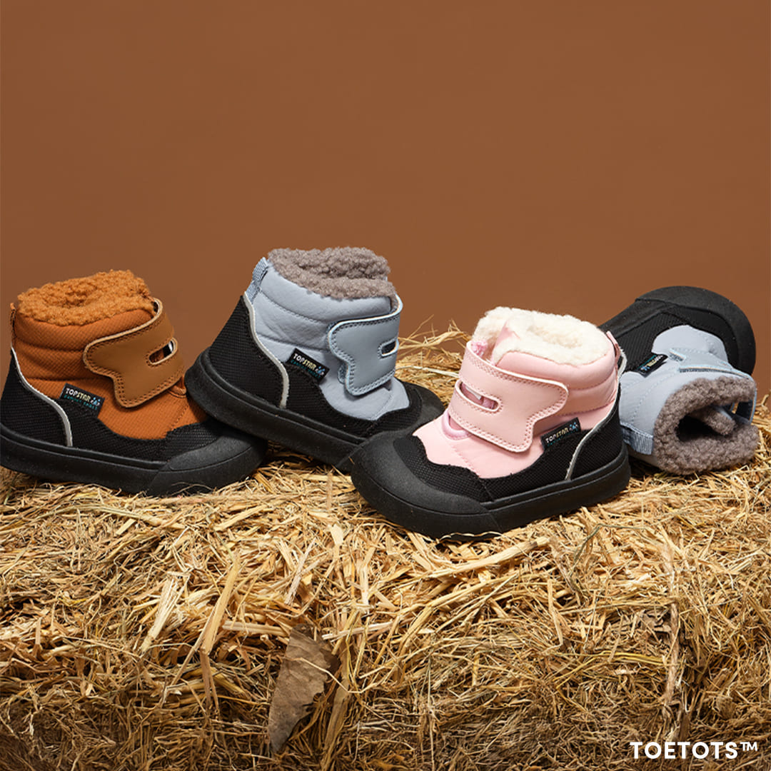 Trekka Cozy Toddler Winter Boots Grey | Non-Slip Soft Sole Shoes
