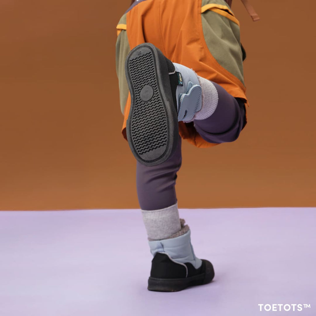 Trekka Cozy Toddler Winter Boots Grey | Non-Slip Soft Sole Shoes