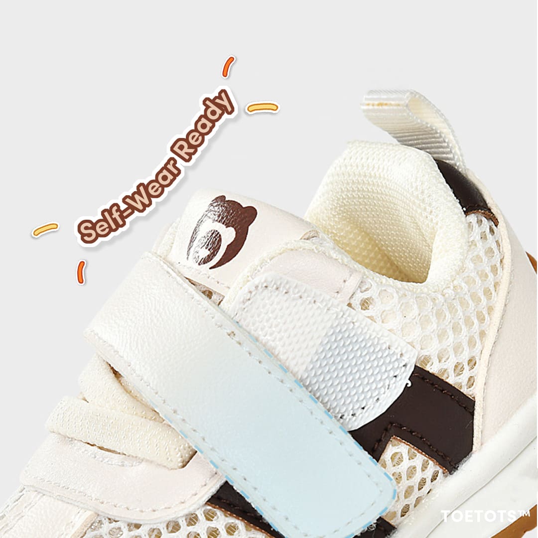 GentleStride Baby Sneakers White | Lightweight Non-Slip First Walking Shoes