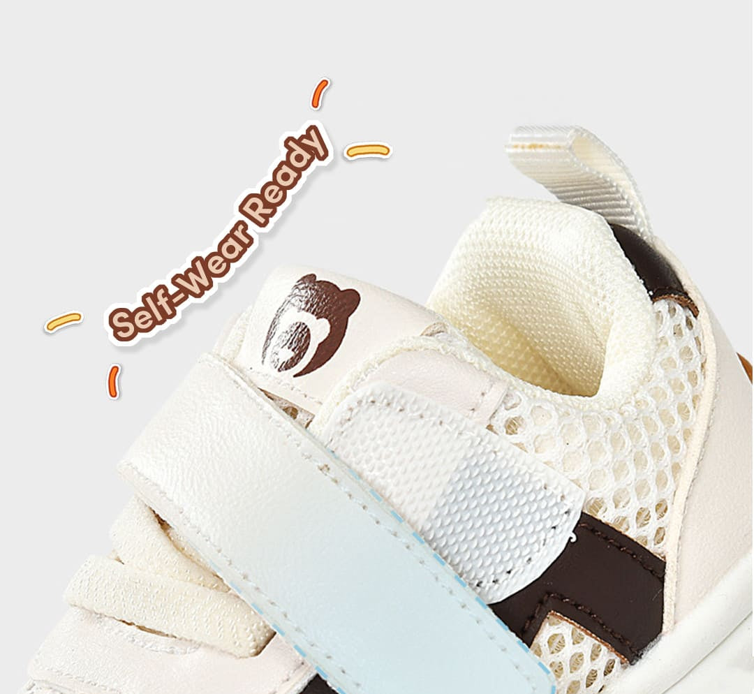 WhisperWalk Retro Runner Baby Sneakers | Breathable Soft Sole First Walking Shoes