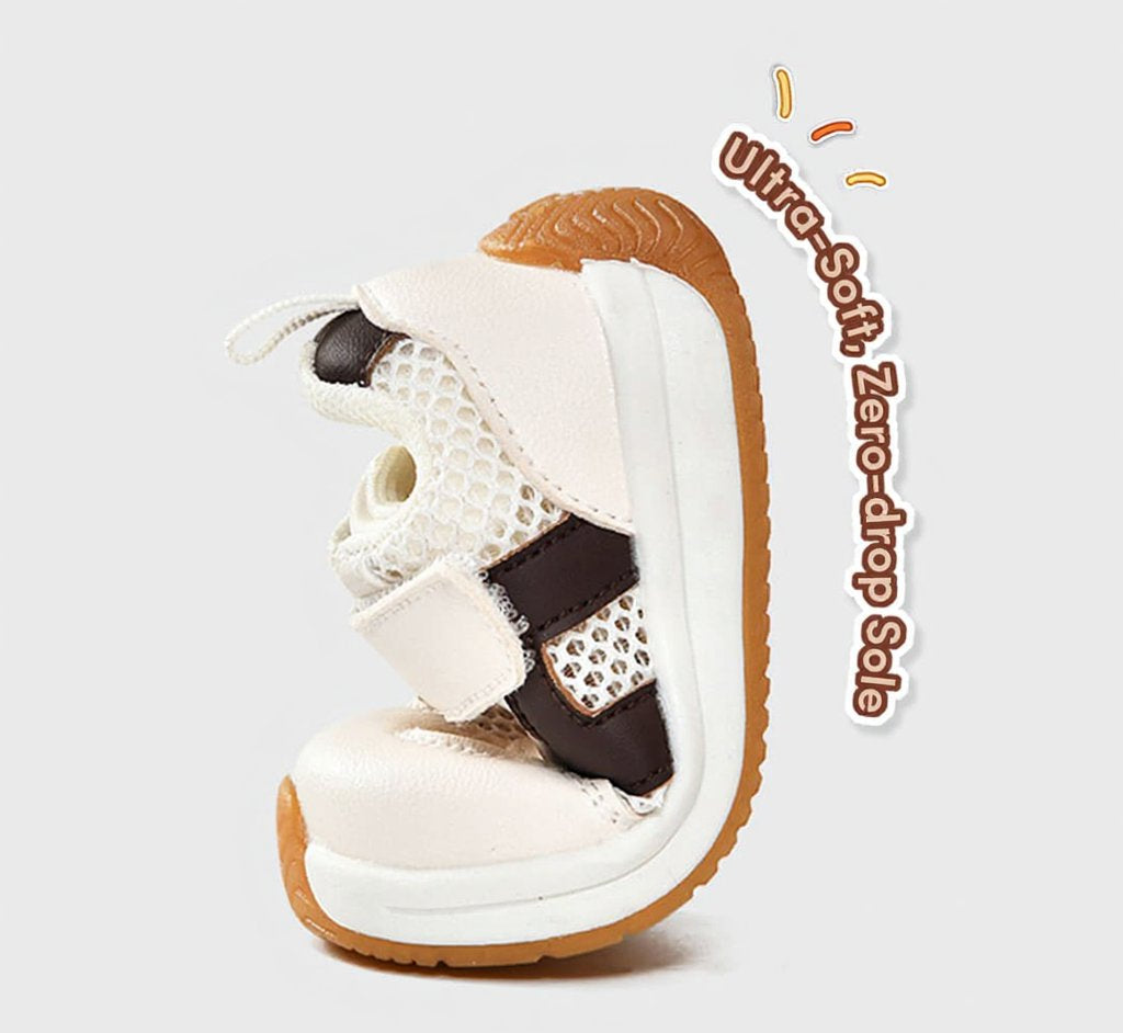 WhisperWalk Retro Runner Baby Sneakers | Breathable Soft Sole First Walking Shoes
