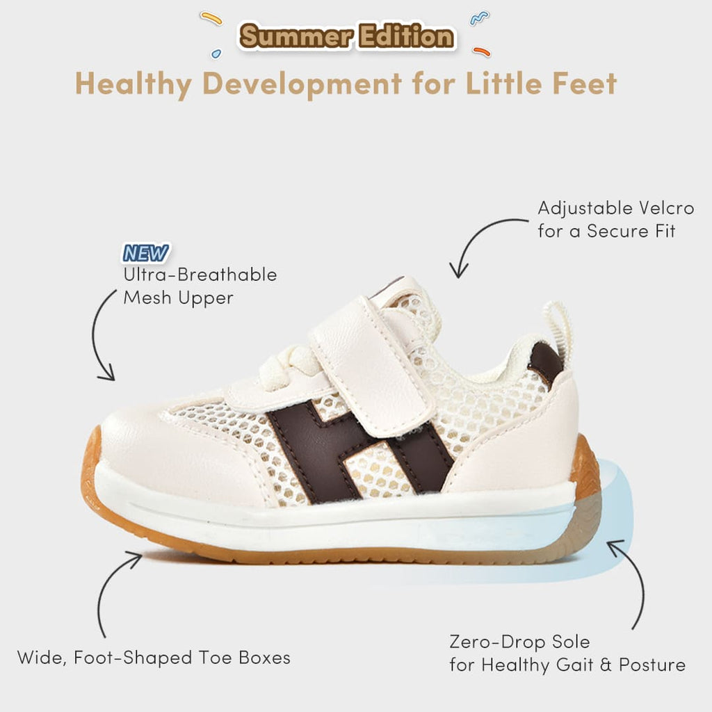 GentleStride Baby Sneakers White | Lightweight Non-Slip First Walking Shoes