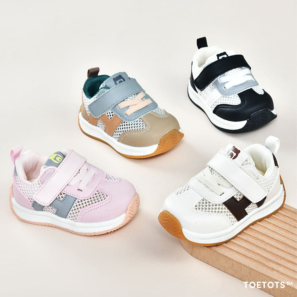 GentleStride Baby Sneakers White | Lightweight Non-Slip First Walking Shoes