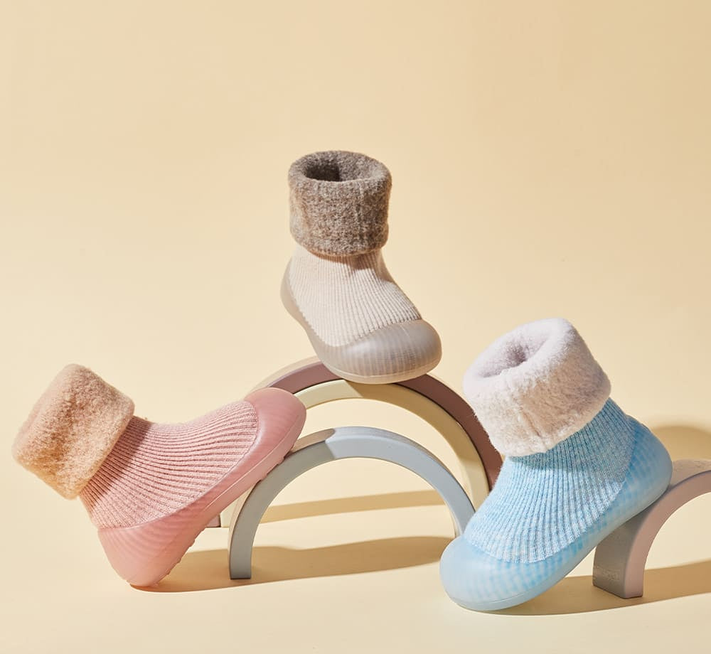 GentleStride Toddler Non-Slip Sock-Shoes | Cosy First Walking Shoes