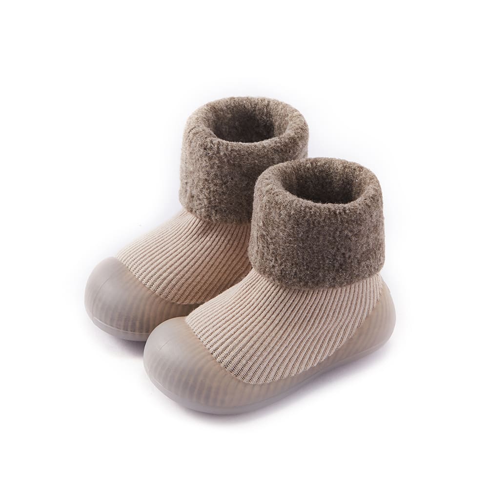 GentleStride Toddler Sock-Shoes Grey | Non-Slip Soft Sole Footwear