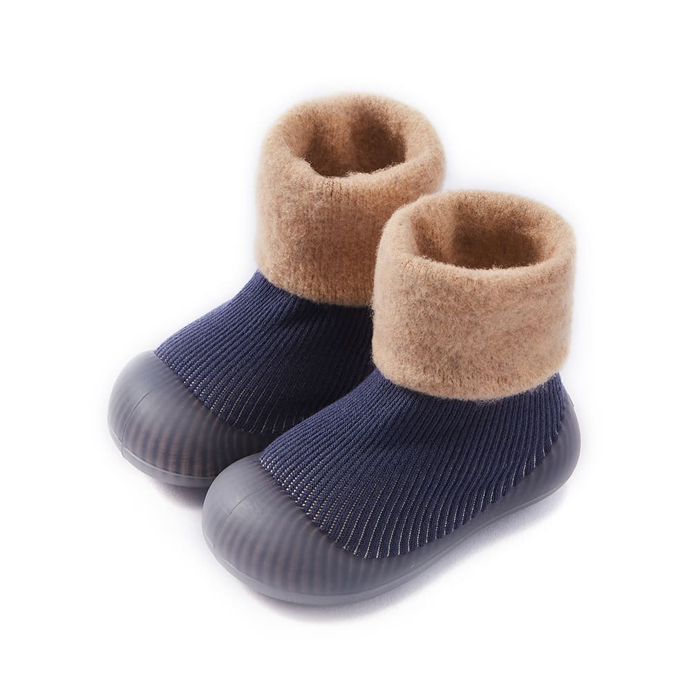 GentleStride Toddler Sock-Shoes Grey | Non-Slip Soft Sole Footwear