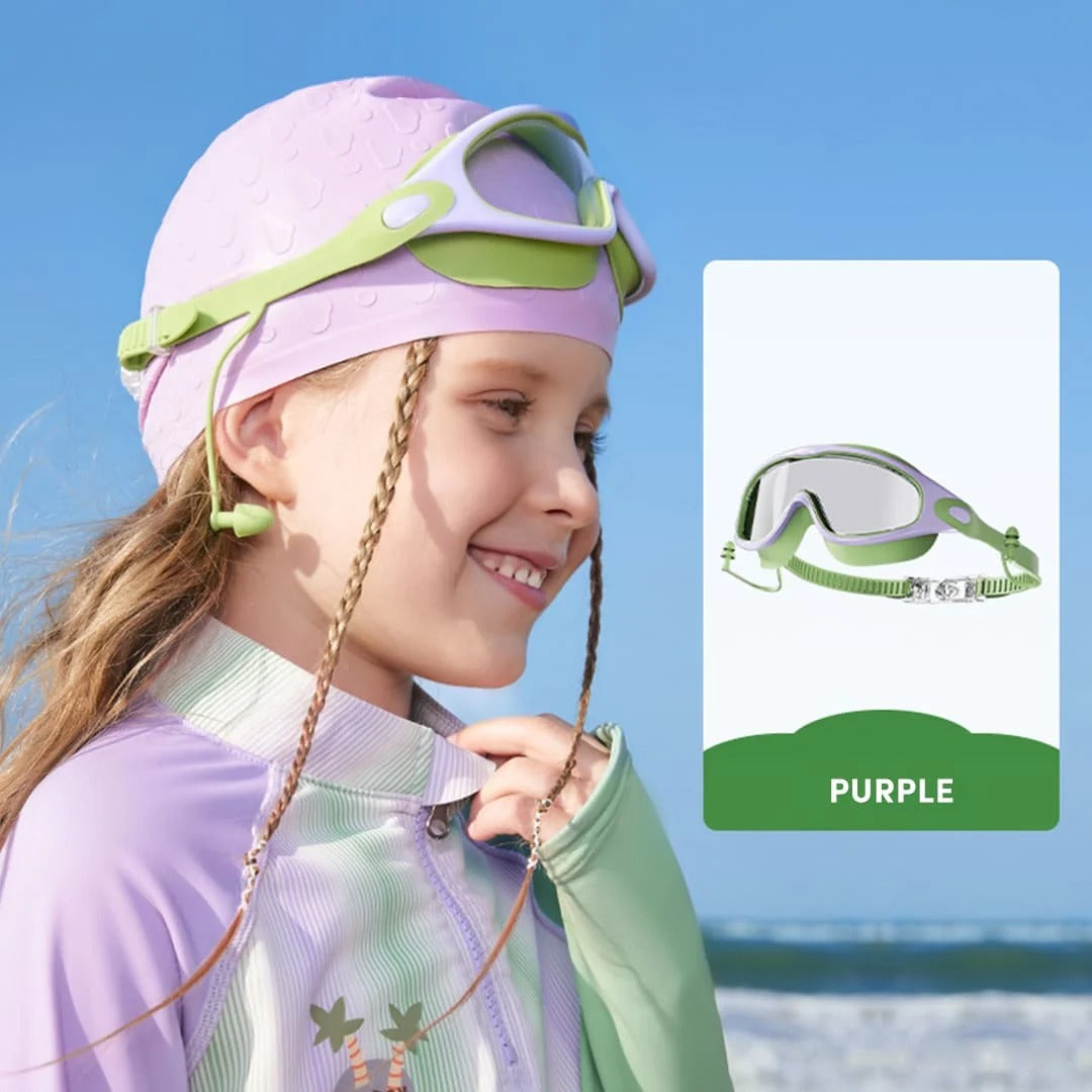 AquaLuxe Kids Swim Goggles | Comfortable & Secure Fit