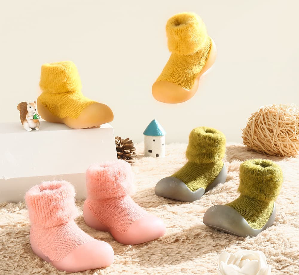 CozyStep Toddler Non-Slip Sock-Shoes | Soft Sole First Walking Shoes