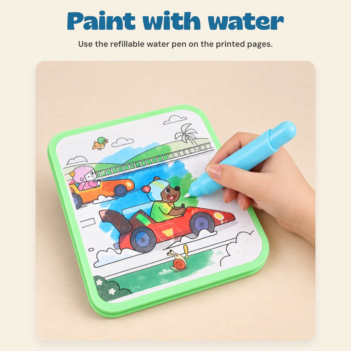 AquaArt Reusable Water Painting Book