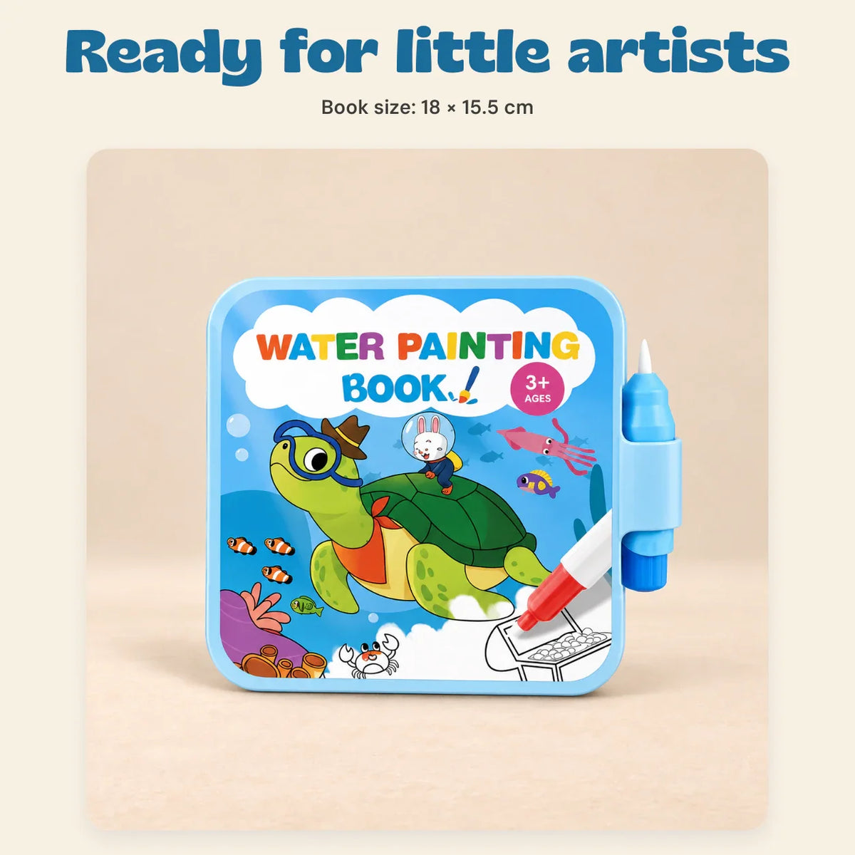AquaArt Reusable Water Painting Book