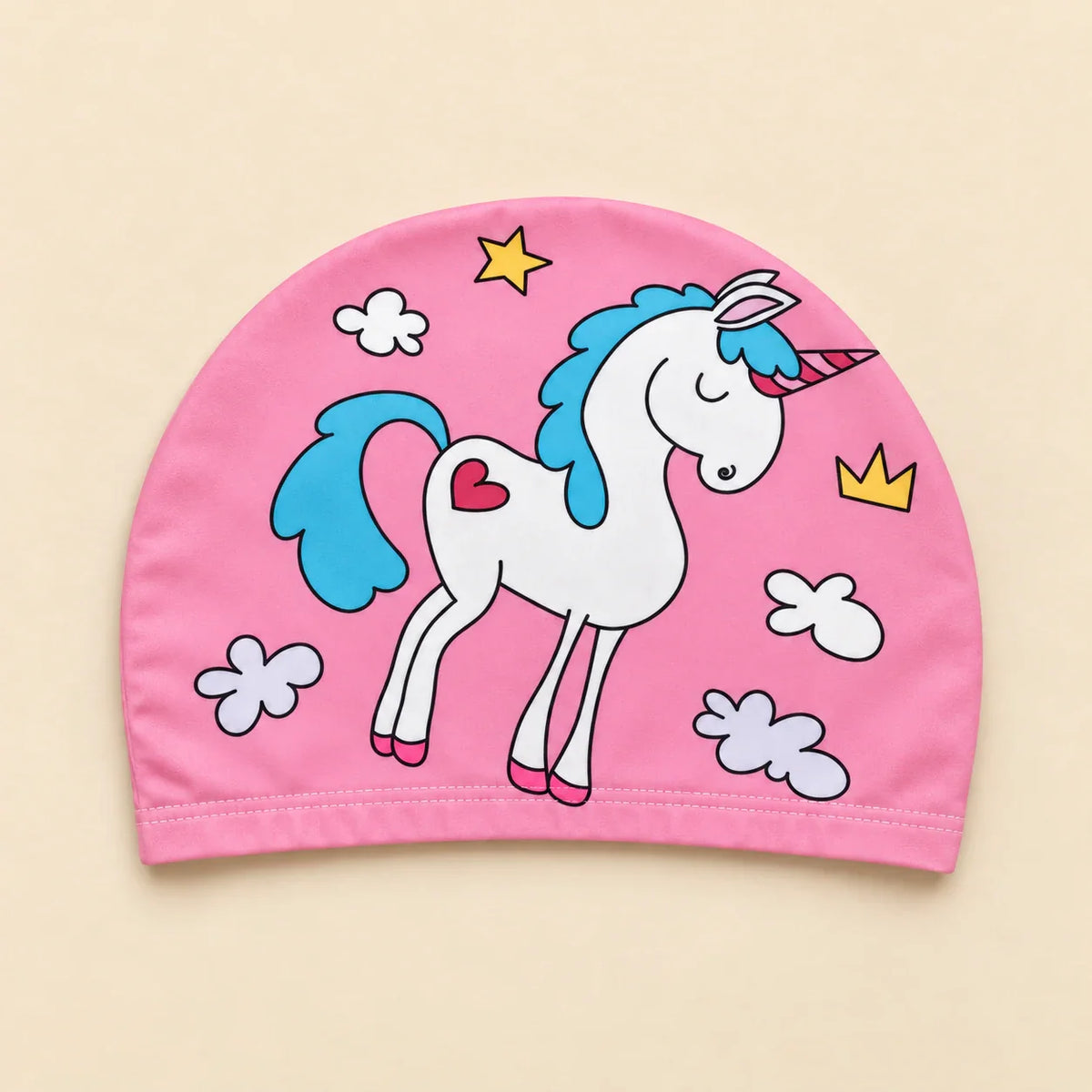 AquaWhimsy Kids Swim Cap, Purple Splash
