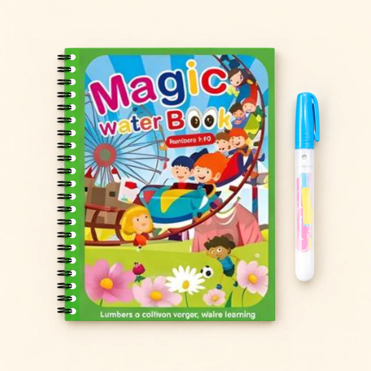 AquaWhimsy Mess-Free Water Coloring Book | Reusable Art for Kids