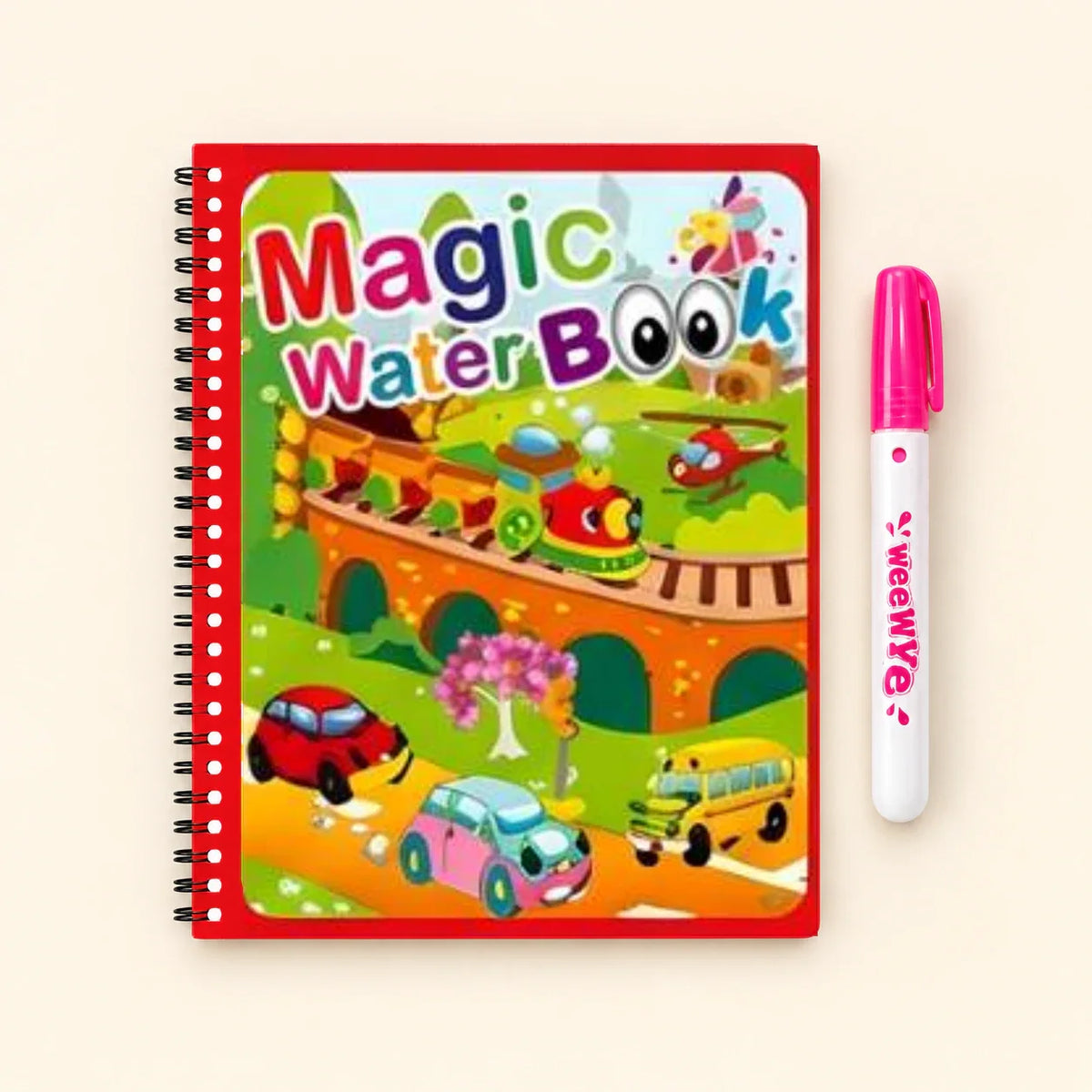 AquaWhimsy Mess-Free Water Coloring Book | Reusable Art for Kids