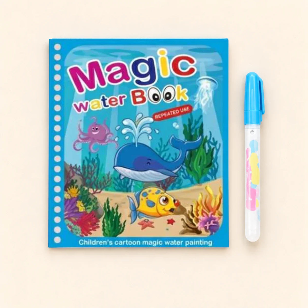 AquaWhimsy Mess-Free Water Coloring Book | Reusable Art for Kids