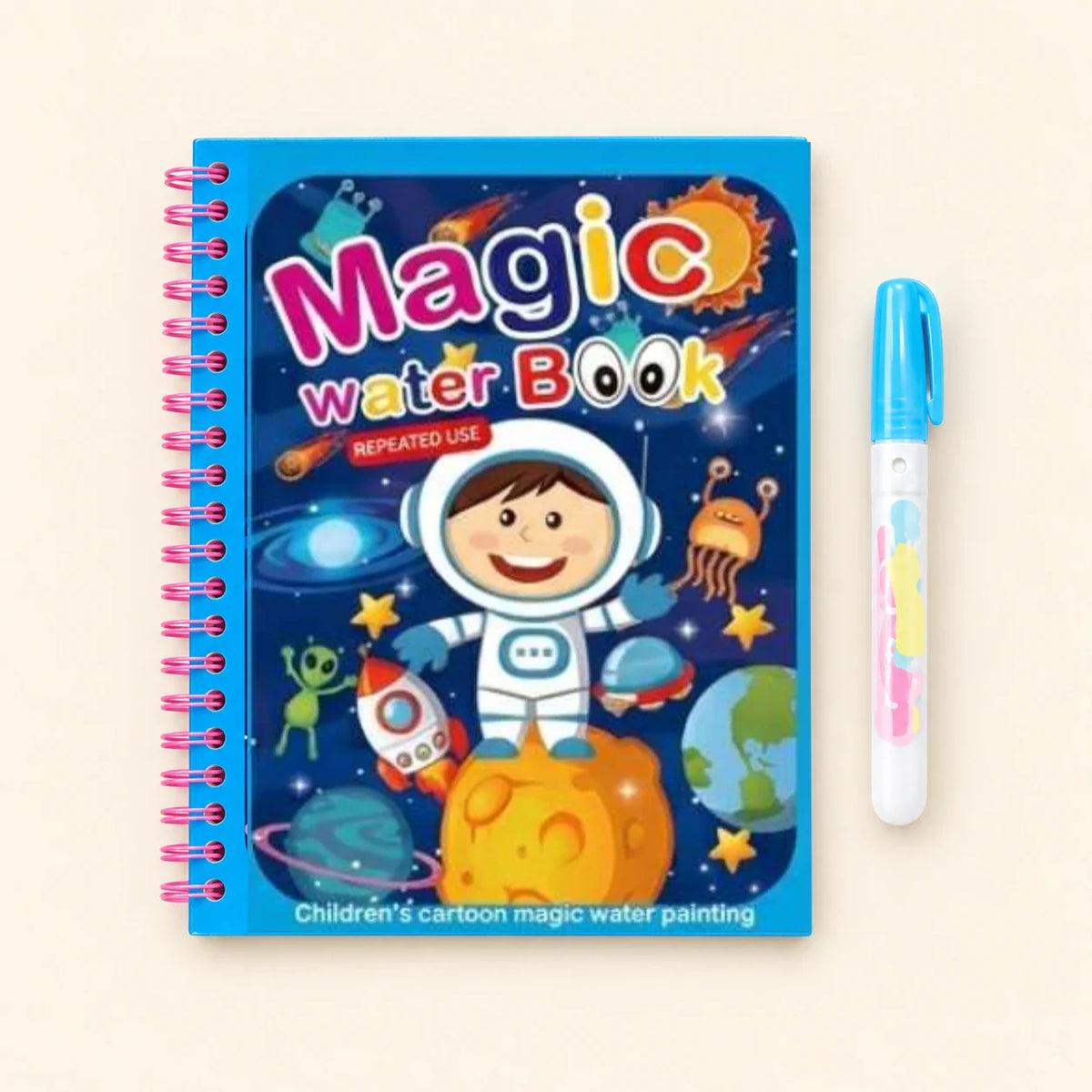AquaWhimsy Mess-Free Water Coloring Book | Reusable Art for Kids