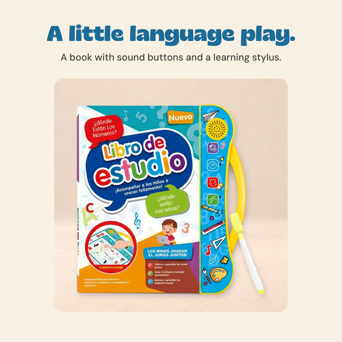 CuddleNest Touch & Learn Sound Book