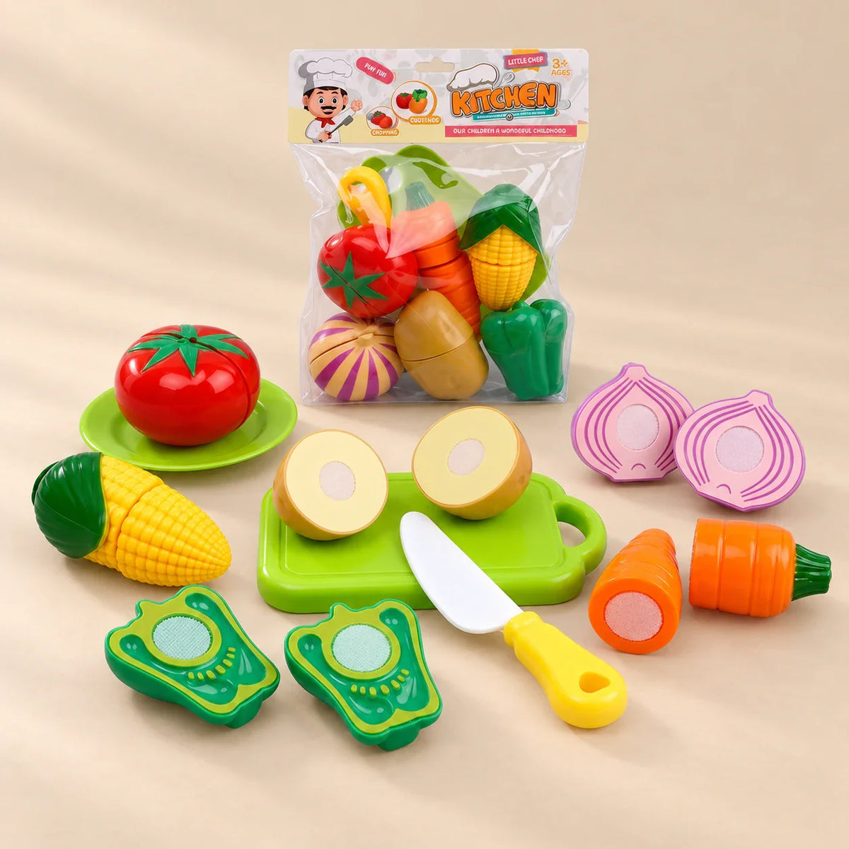 Culinary Explorer Toddler Play Set, Veggie Prep Set